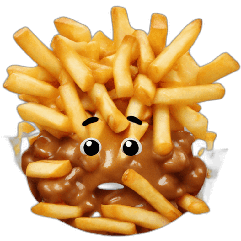 poutine qui mange une poutine emoji