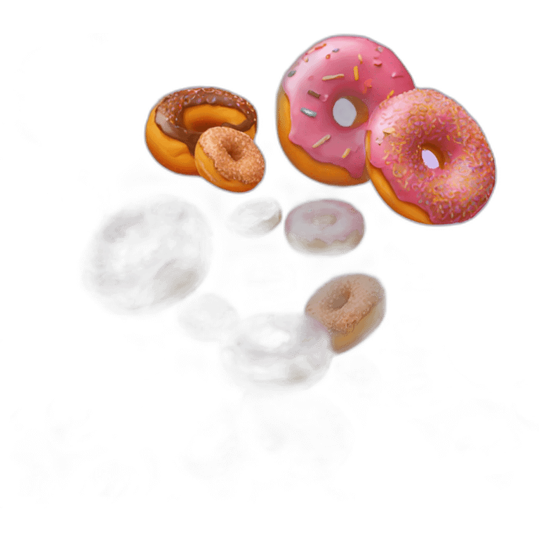 Donuts that are too big by degrees emoji