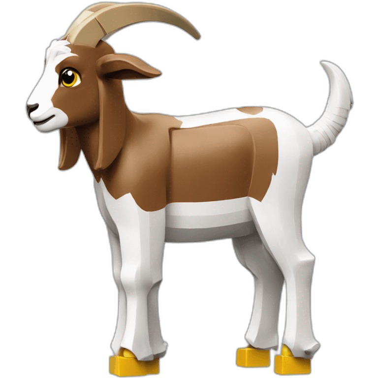 Goat with lego emoji