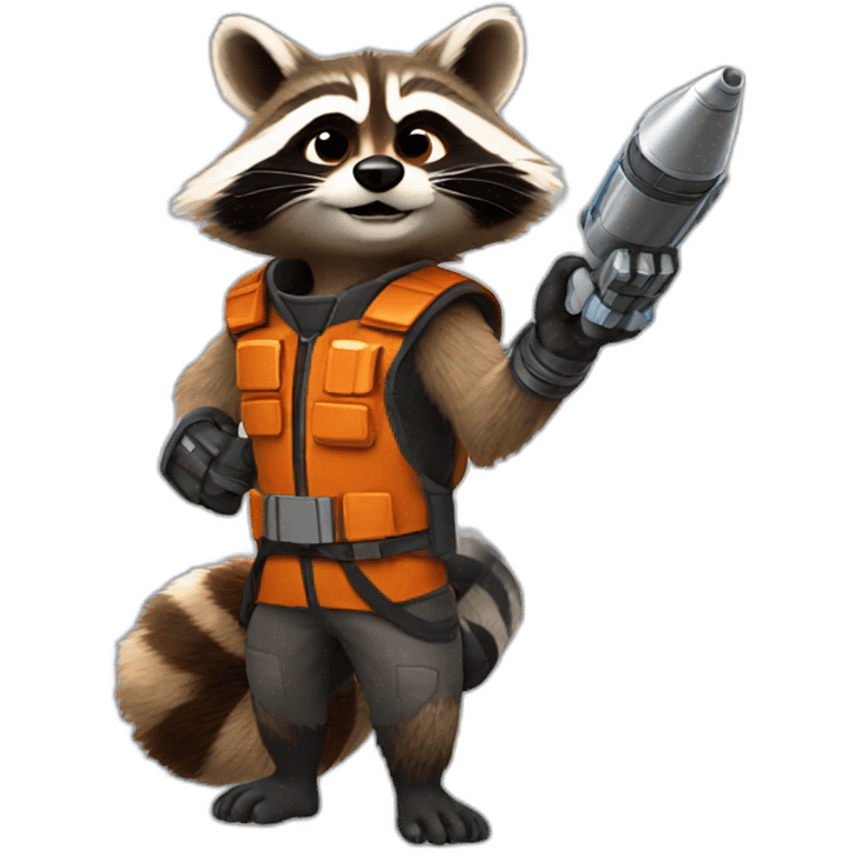 Rocket the raccoon emoji