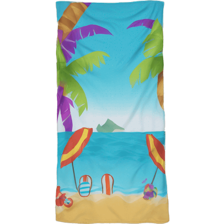 Beach towel emoji