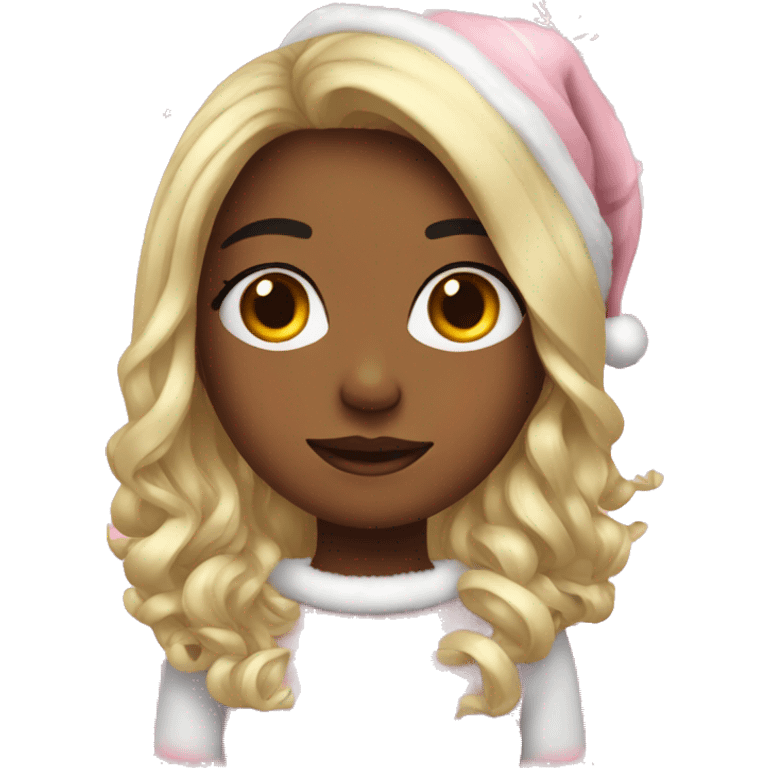 Cute girly Christmas emoji