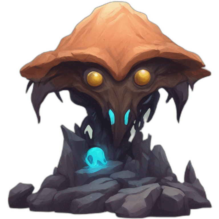 alien mountain creature scifi roguelike rpg style inspired by slay the spire digital art emoji