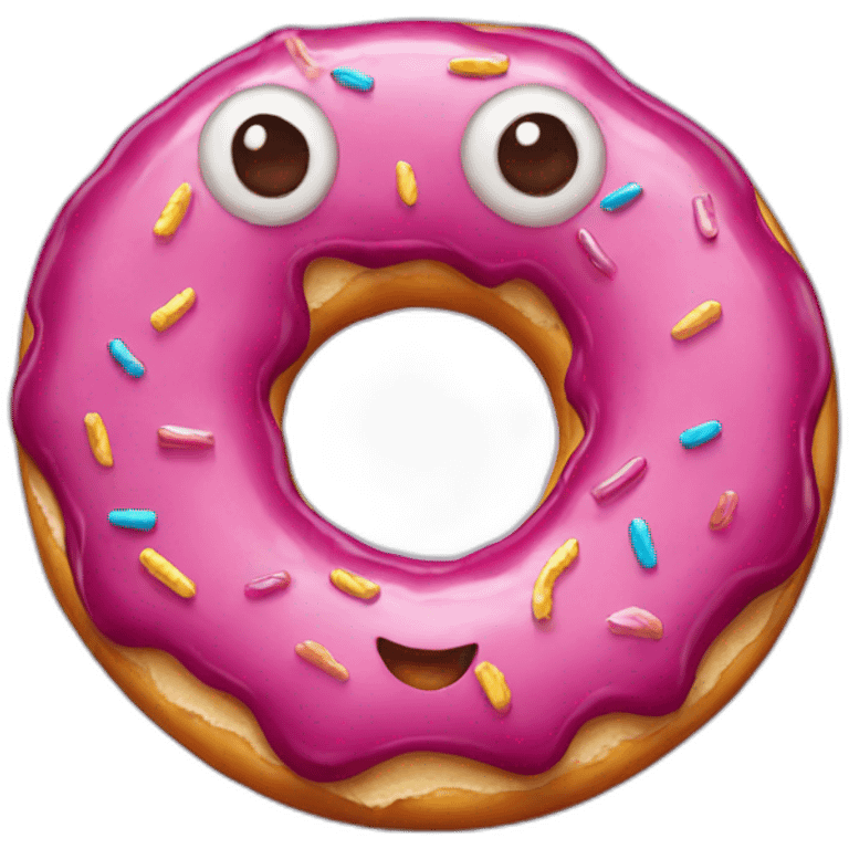 super happy donut emoji