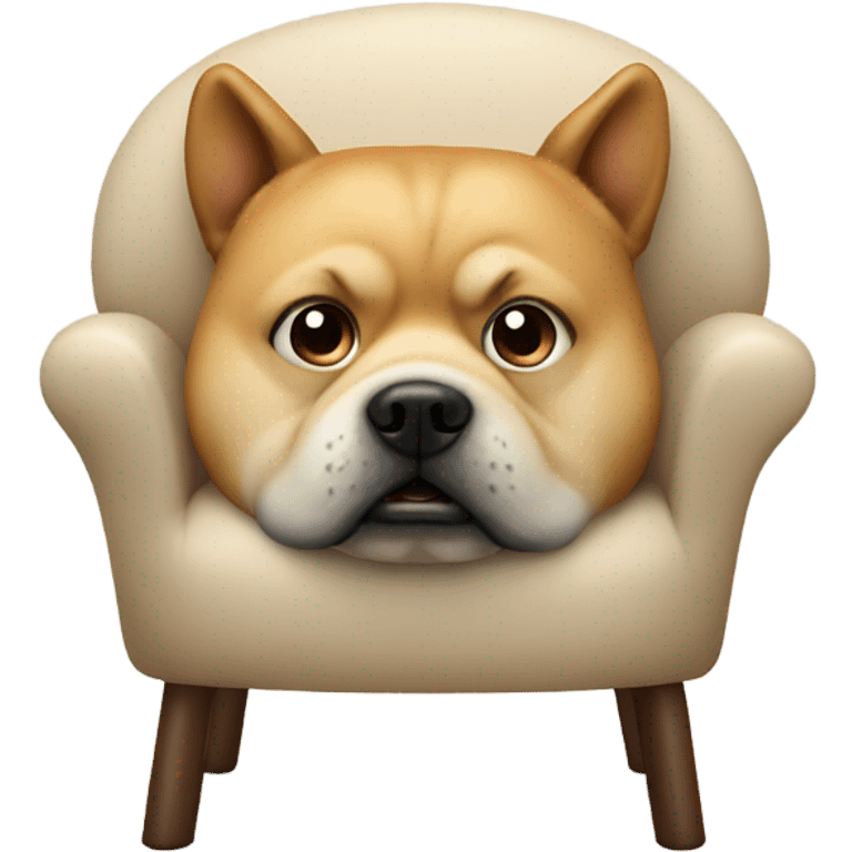 fat dog mix chair emoji