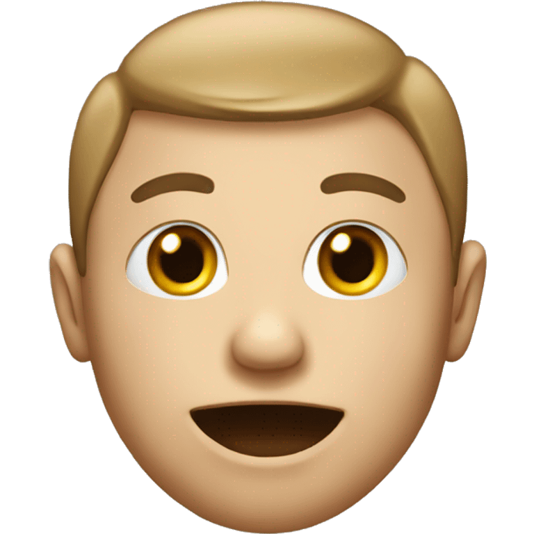 Person with a giant head emoji