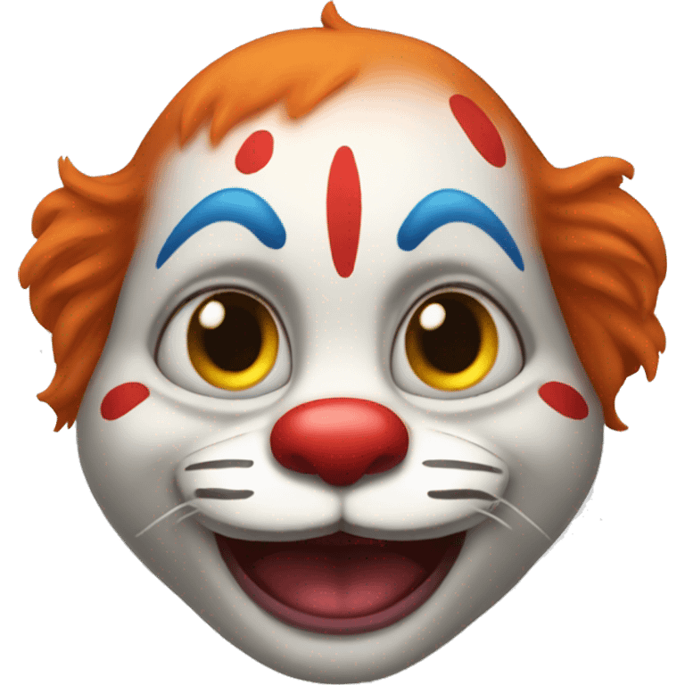 Un gato payaso emoji