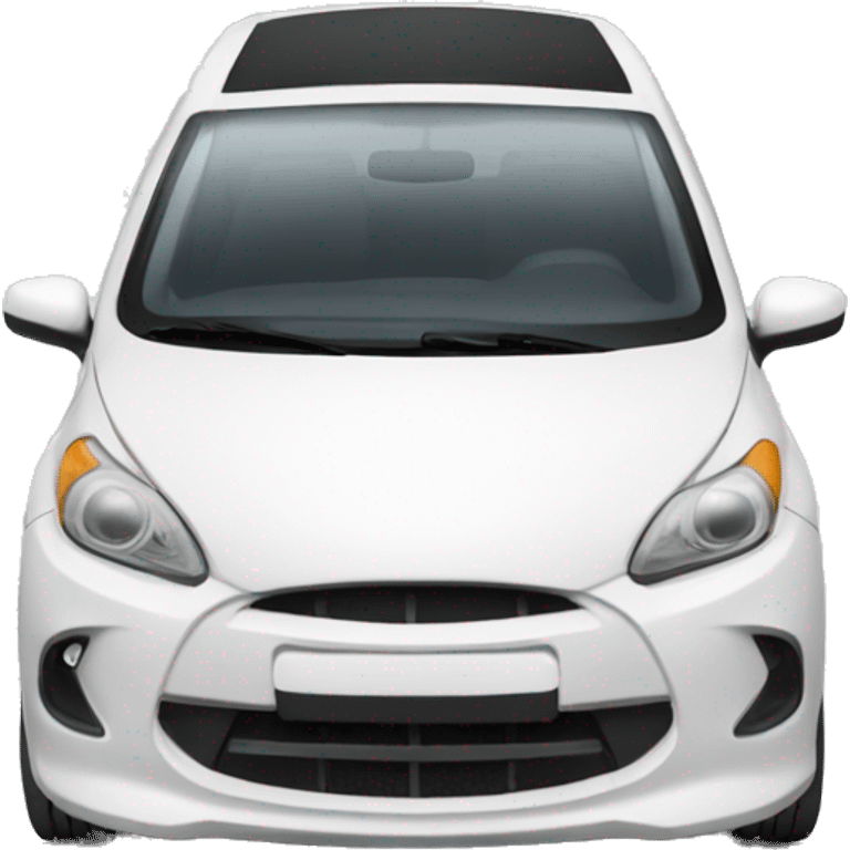 White hatchback car emoji