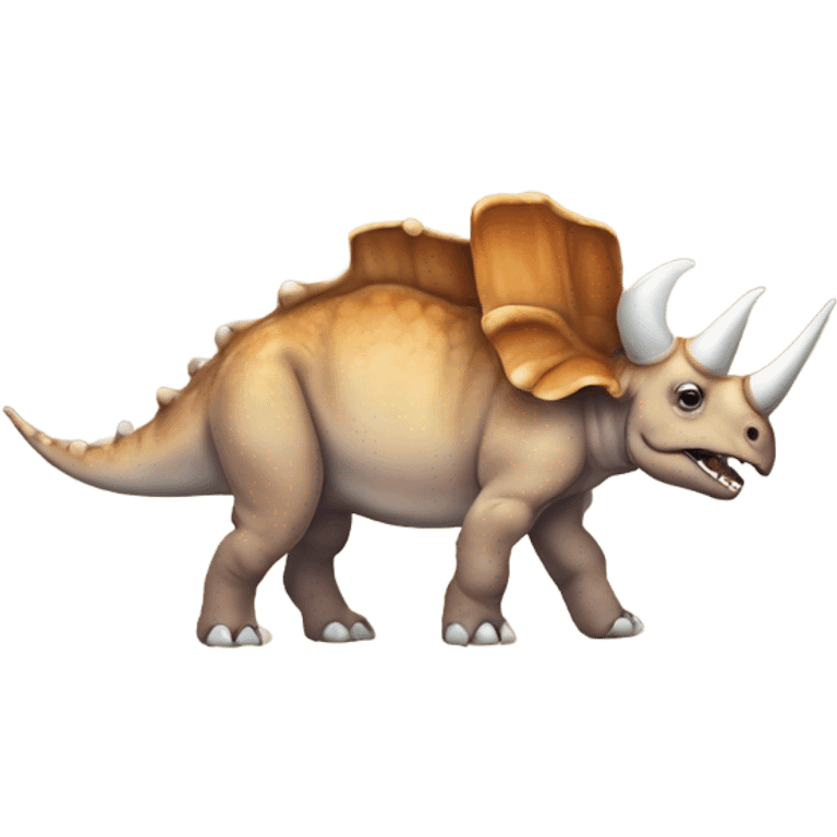 Triceratops in traditional animal emoji style emoji