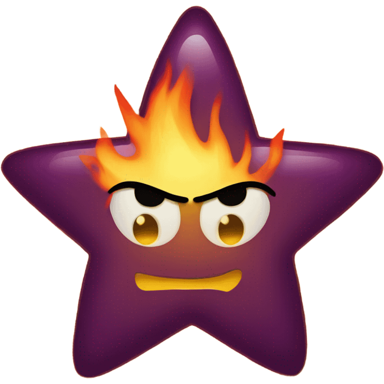 A star on fire  emoji