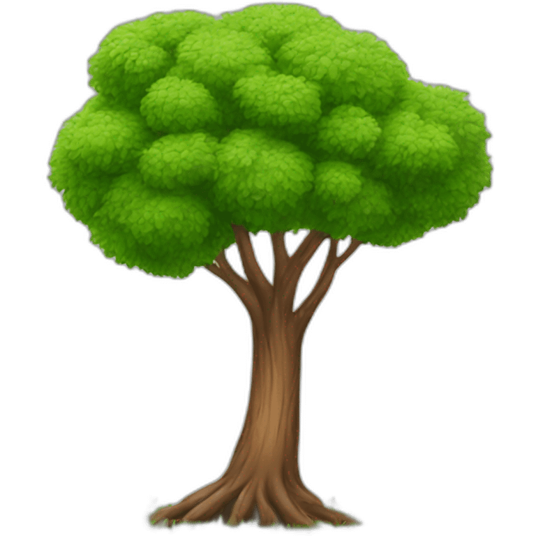 tree on grass emoji