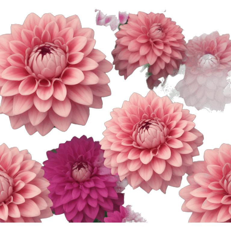 Cluster of dahlias emoji