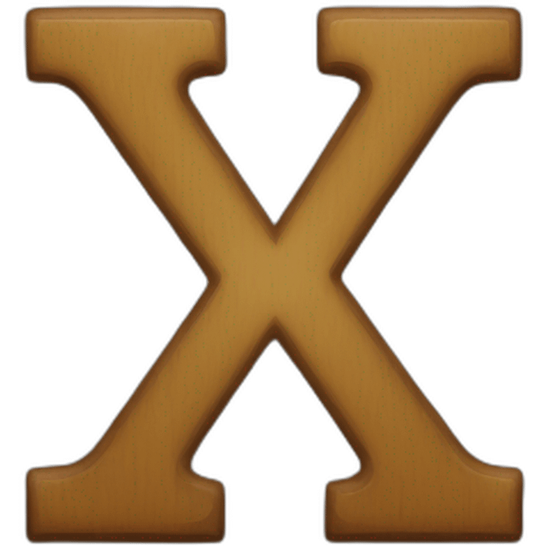 X-letter emoji