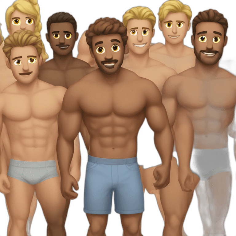 men shirtless emoji