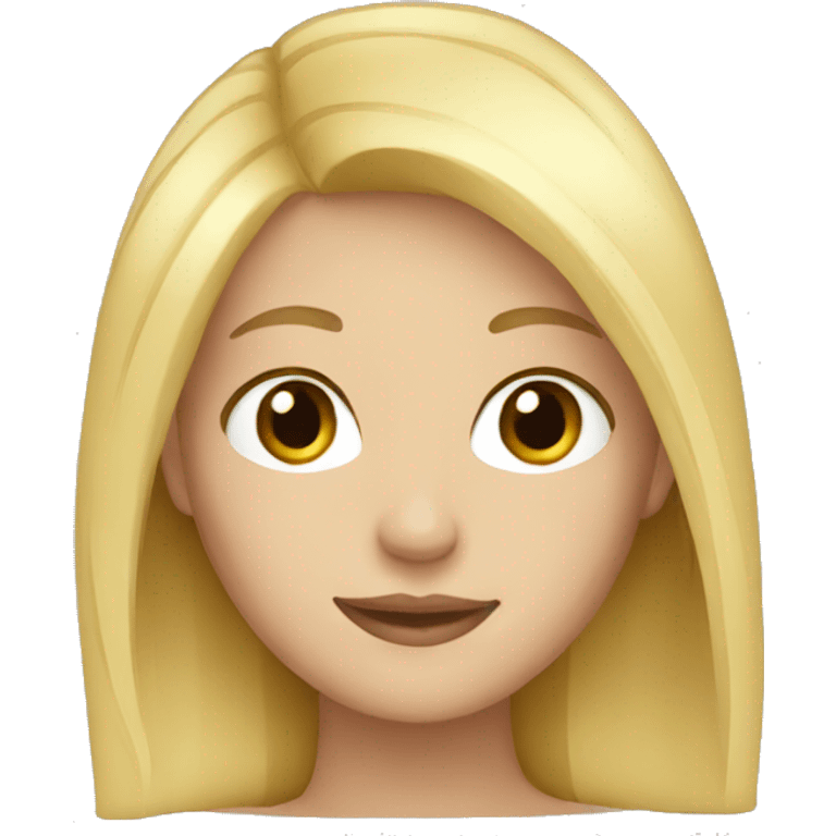 Blonde hair girl  emoji