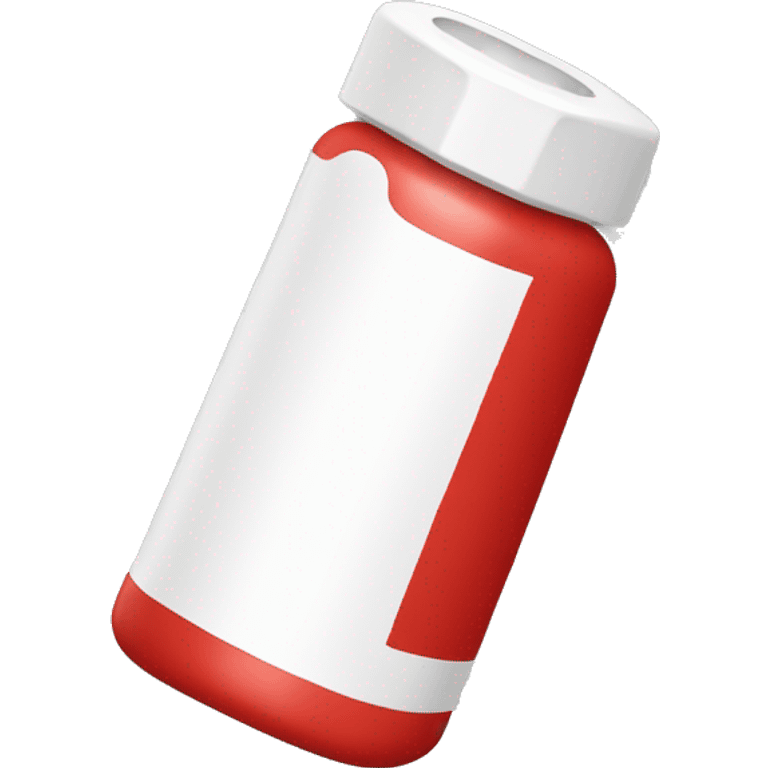 Red and white L shaped asthma inhaler  emoji