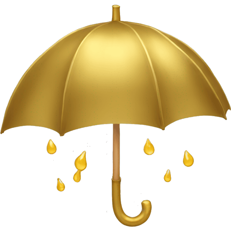 gota de lluvia color oro emoji