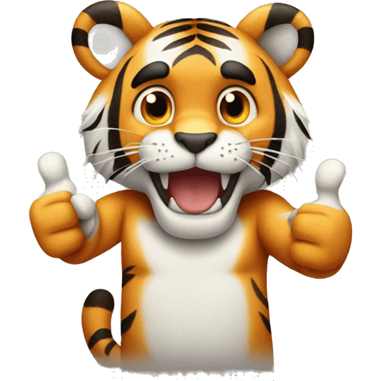 Tiger giving a thumbs up emoji