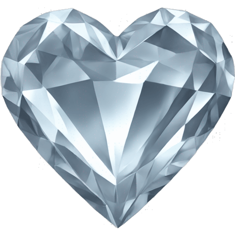 silver dimond heart  emoji