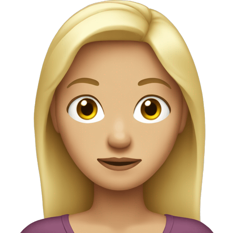 Blonde woman mad with her arms crossed  emoji