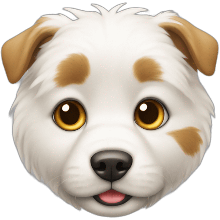 Un moitié chat moitié chien emoji