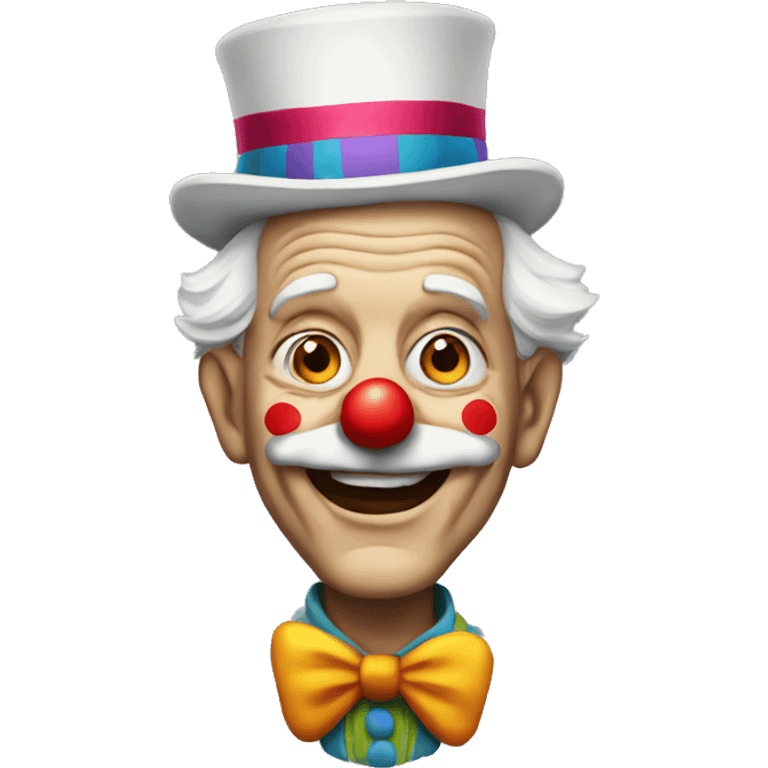  old man dressed as a clown emoji