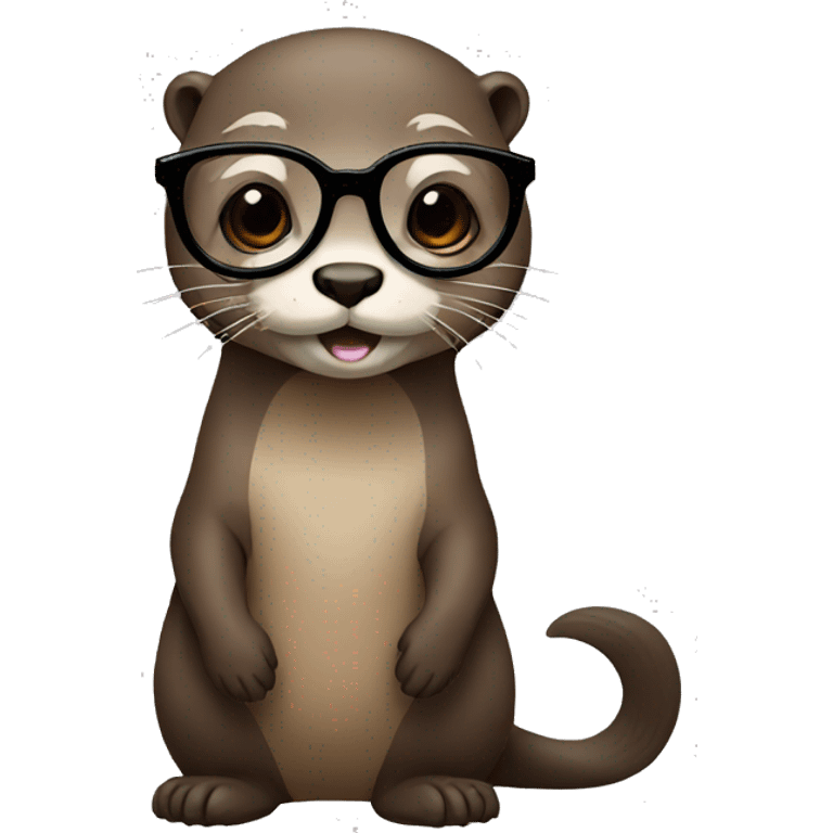 otter with glasses emoji