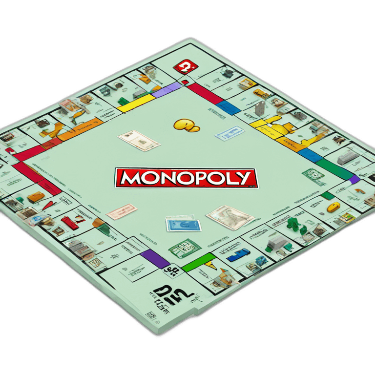 Monopoly board game emoji