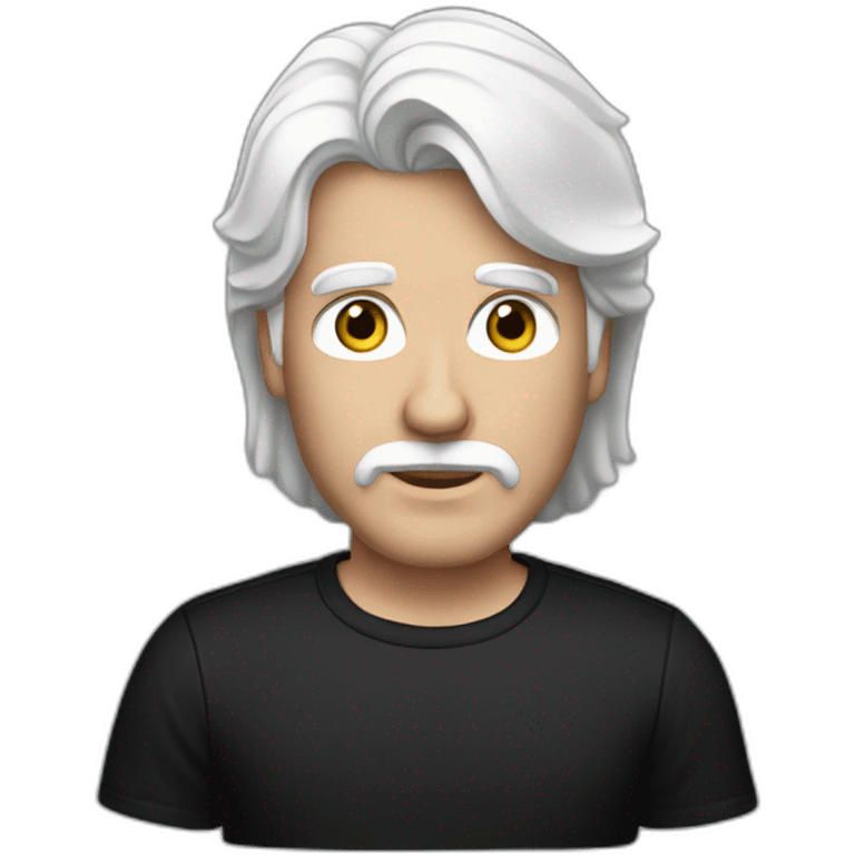 Michael McDonald blue eyes black shirt emoji