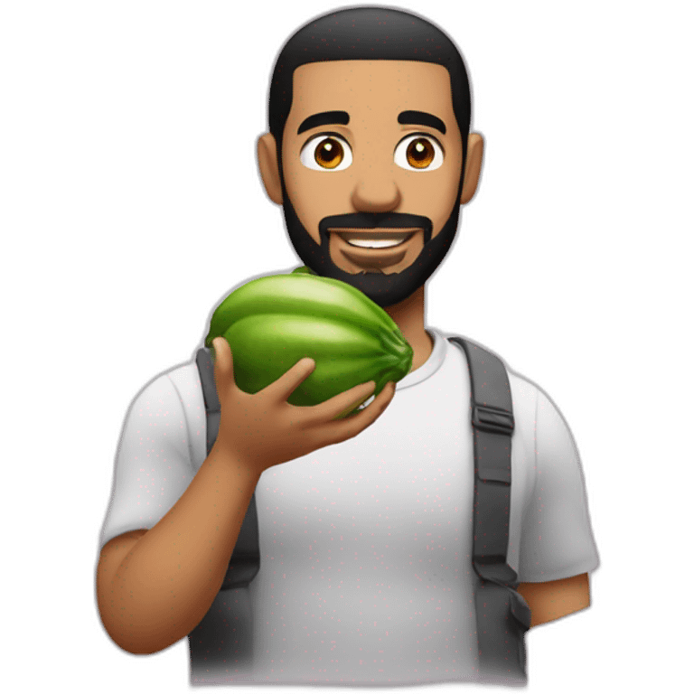 drake with brinjal emoji