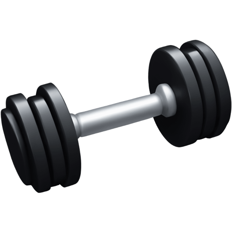 Black dumbbells  emoji