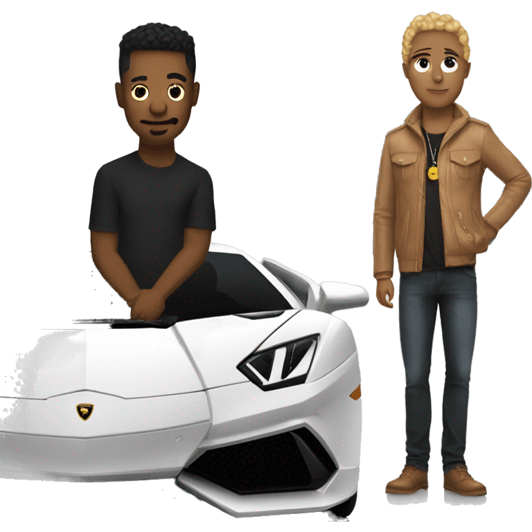 Me and Lamborghini  emoji