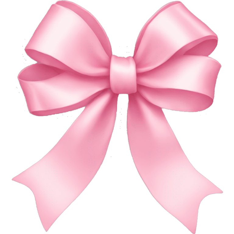 light pink ribbon bow emoji