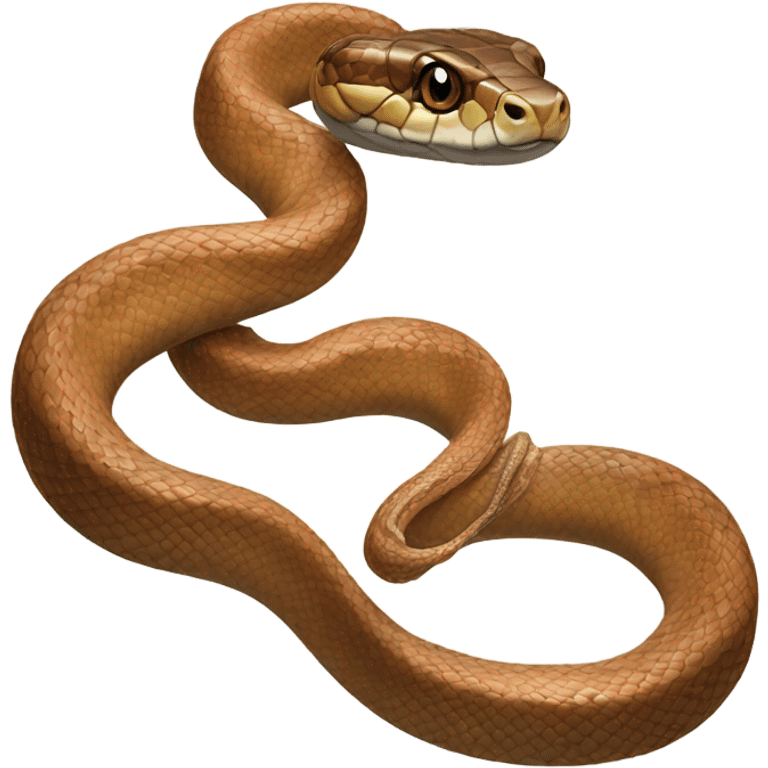 Realistic, looking eastern copper head snake emoji