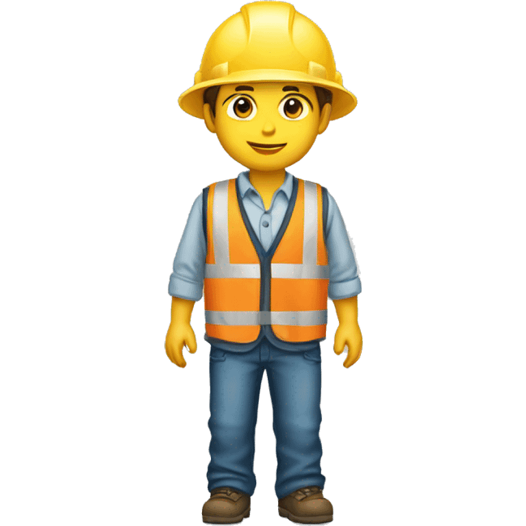 niño vestido de construccion emoji