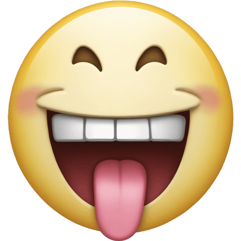 emoji with tongue out slightly emoji