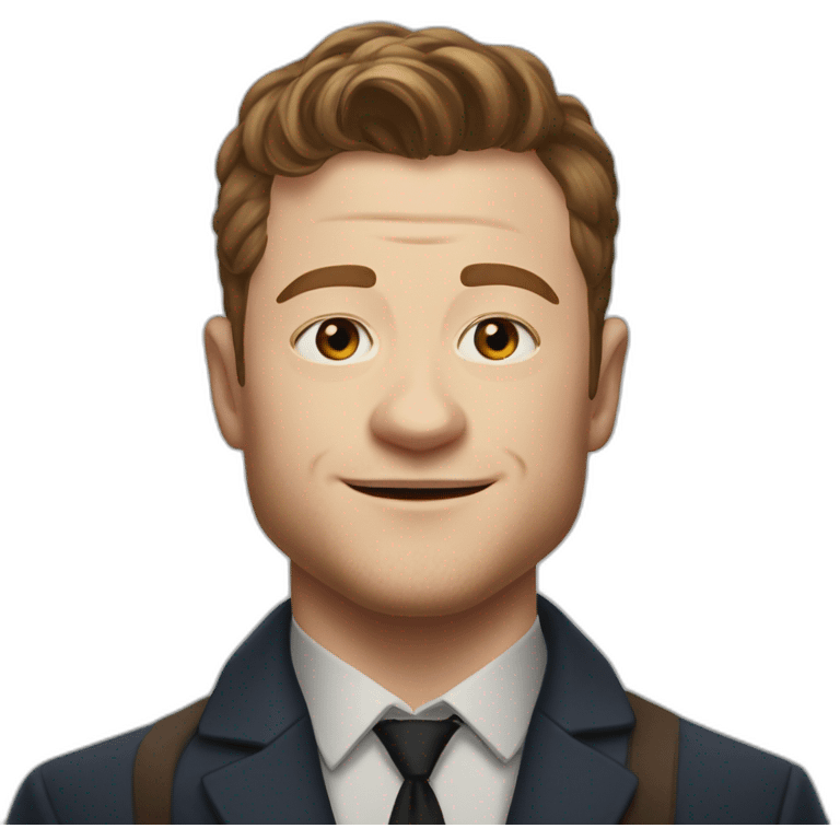 Taron Egerton portrait emoji