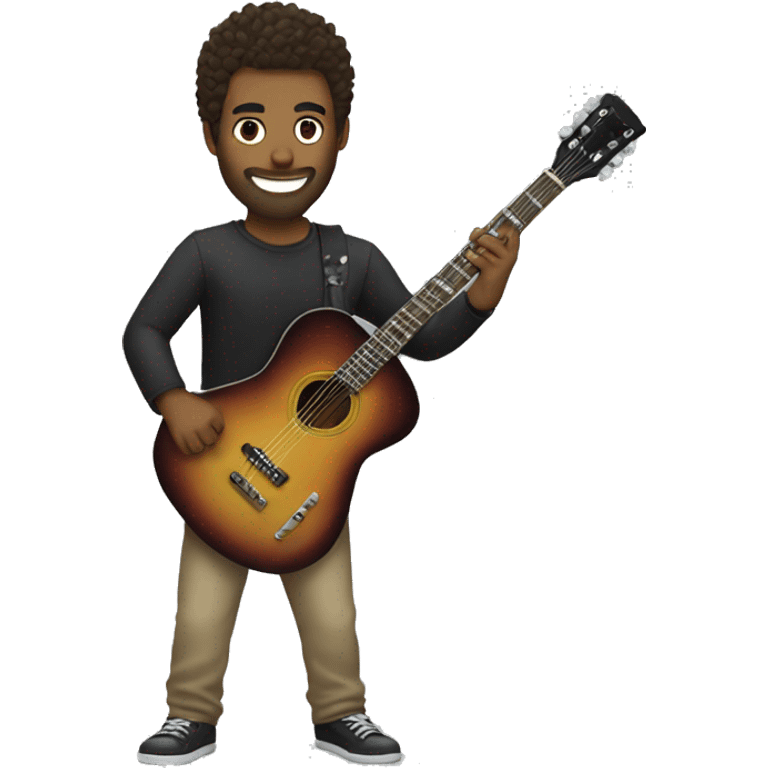 Zach Bryan with a guitar  emoji