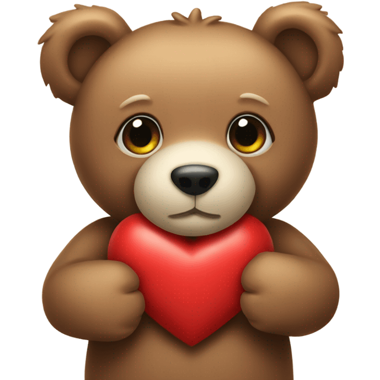 teddy bear with heart  emoji