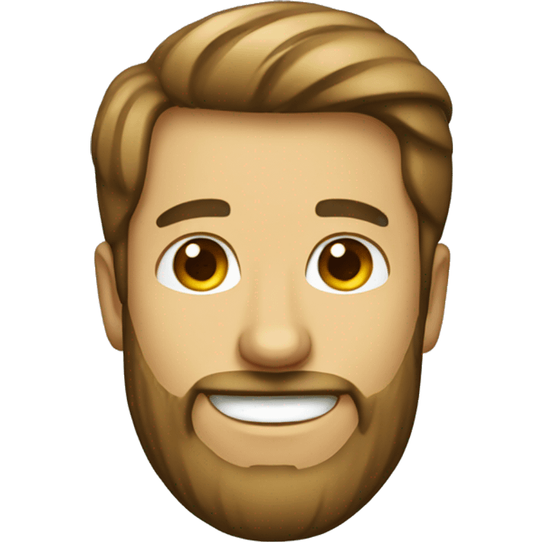 smiling male portrait with beard emoji