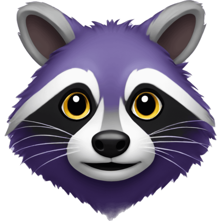 purple racoon emoji