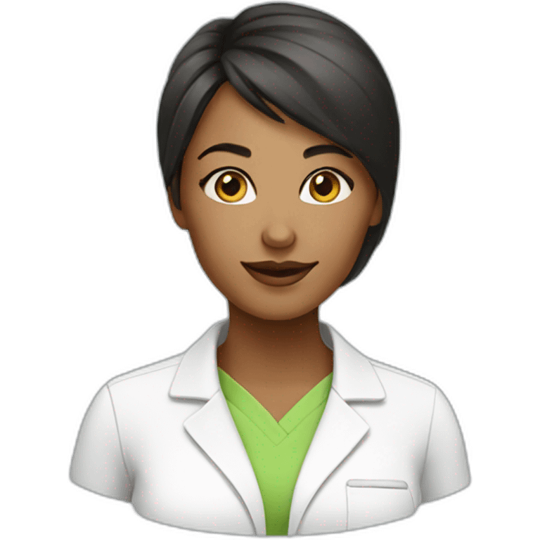 Skincare chemist female emoji