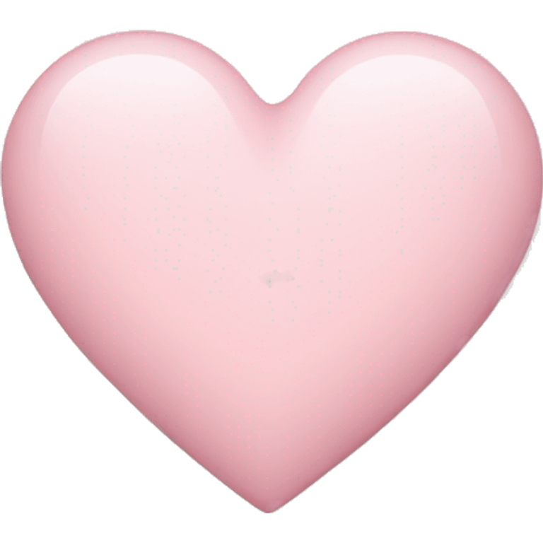 Pale pink love heart emoji