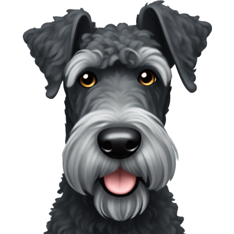 chien Kerry blue terrier  emoji