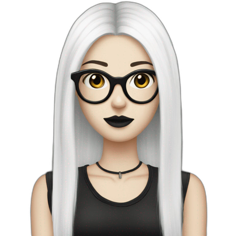 Tall-white-goth-girl-dark-hair-with-glasses emoji