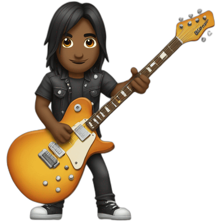 Guitarrista de rock emoji