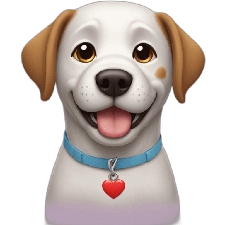 dog saying i love you emoji