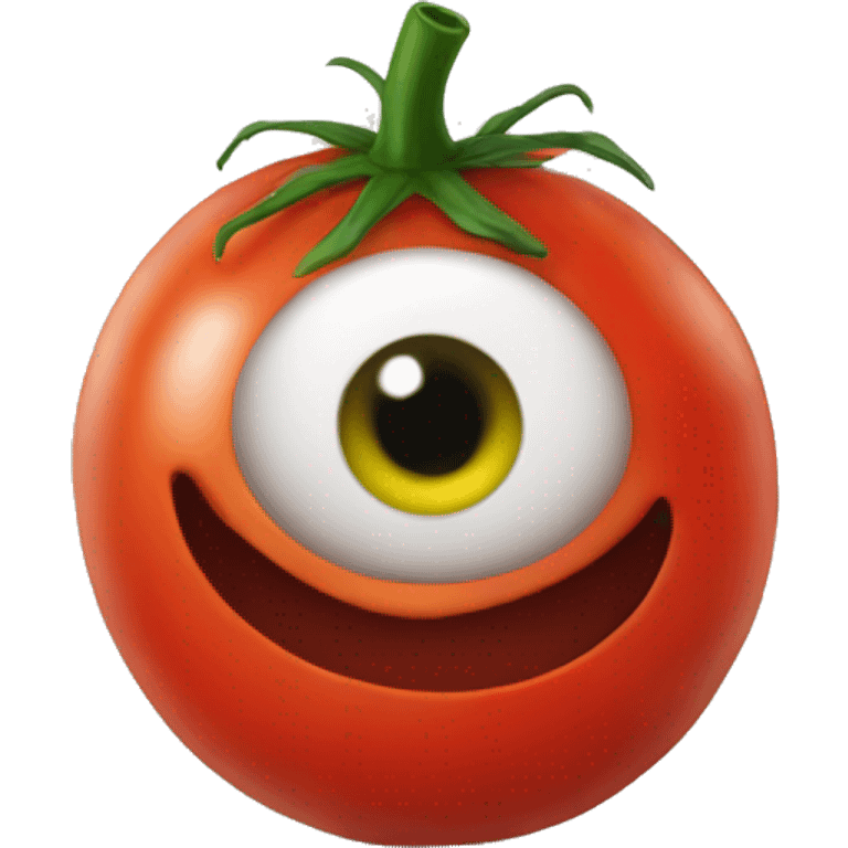 crazy eye tomato emoji