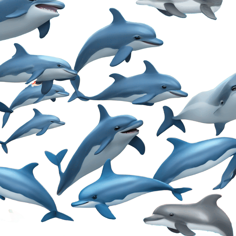 ocean with dolphins emoji