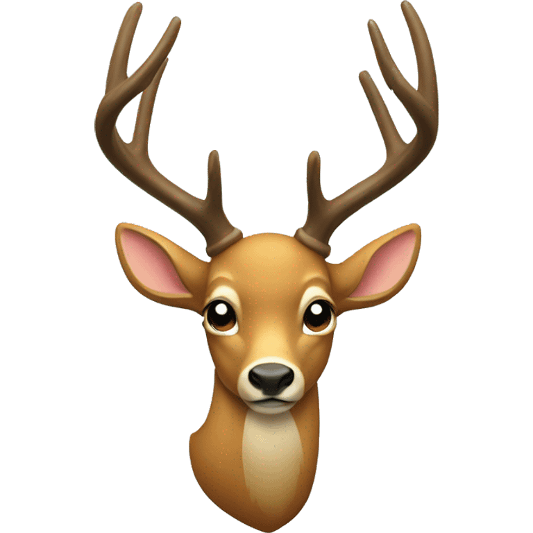 A bow on a deer emoji